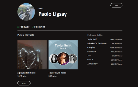 Spotify Profile Project Image
